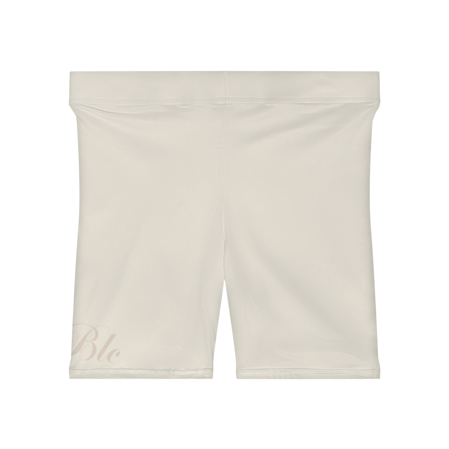 Reset Cream High-Waist Biker Shorts