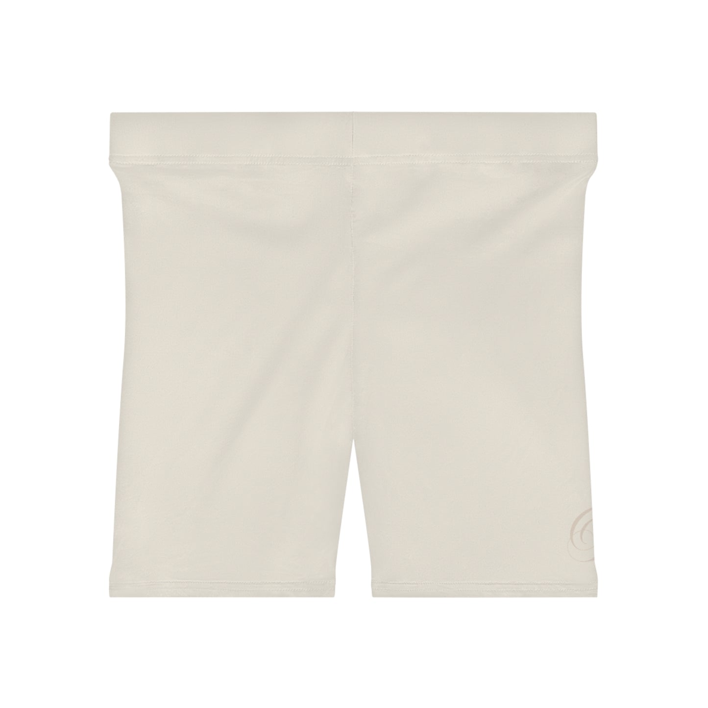 Reset Cream High-Waist Biker Shorts