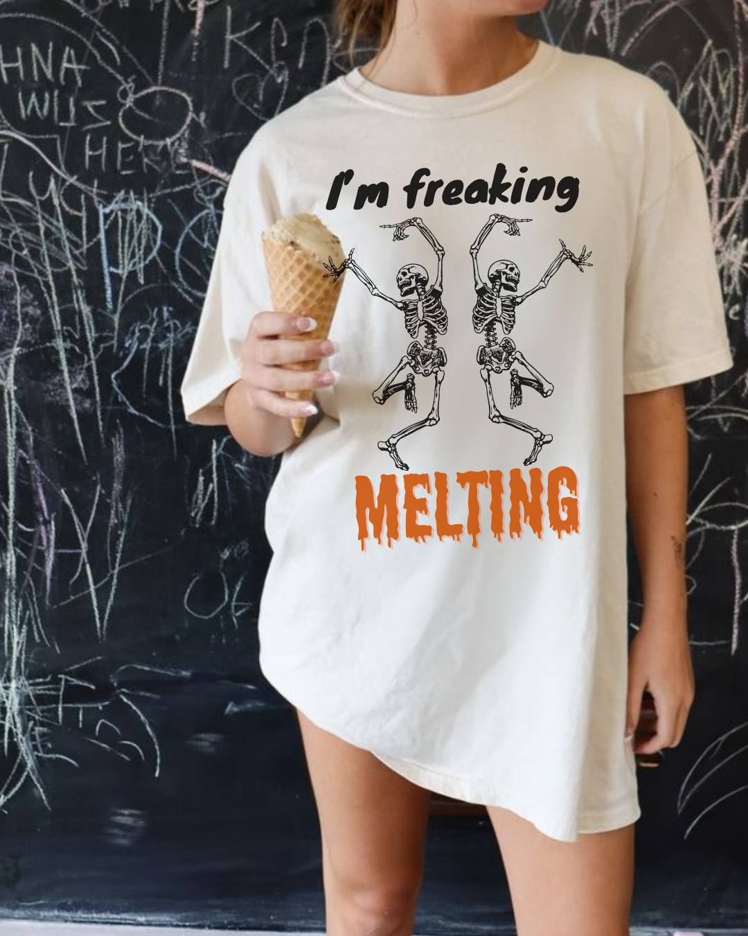 I’m Freaking Melting Halloween Shirt – Funny Oversized Fall Tee