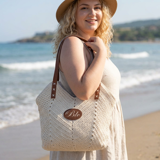 The Seaside Knit Tote Bag